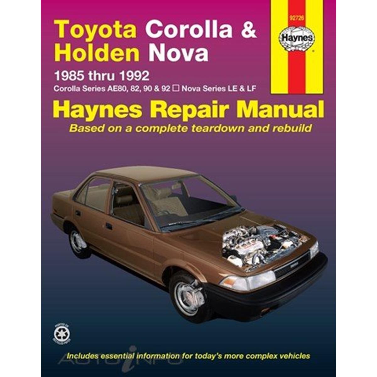 TOYOTA/HOLDEN COROLLA & NOVA 1985-1992, , scanz_hi-res