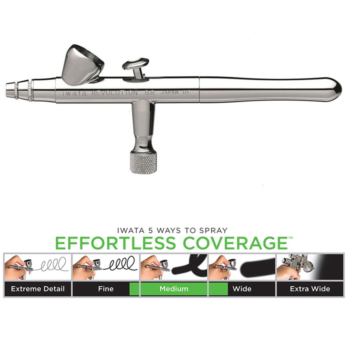 IWATA GRAVITY AIR BRUSH REVOLUTION 0.3MM R2500, , scanz_hi-res