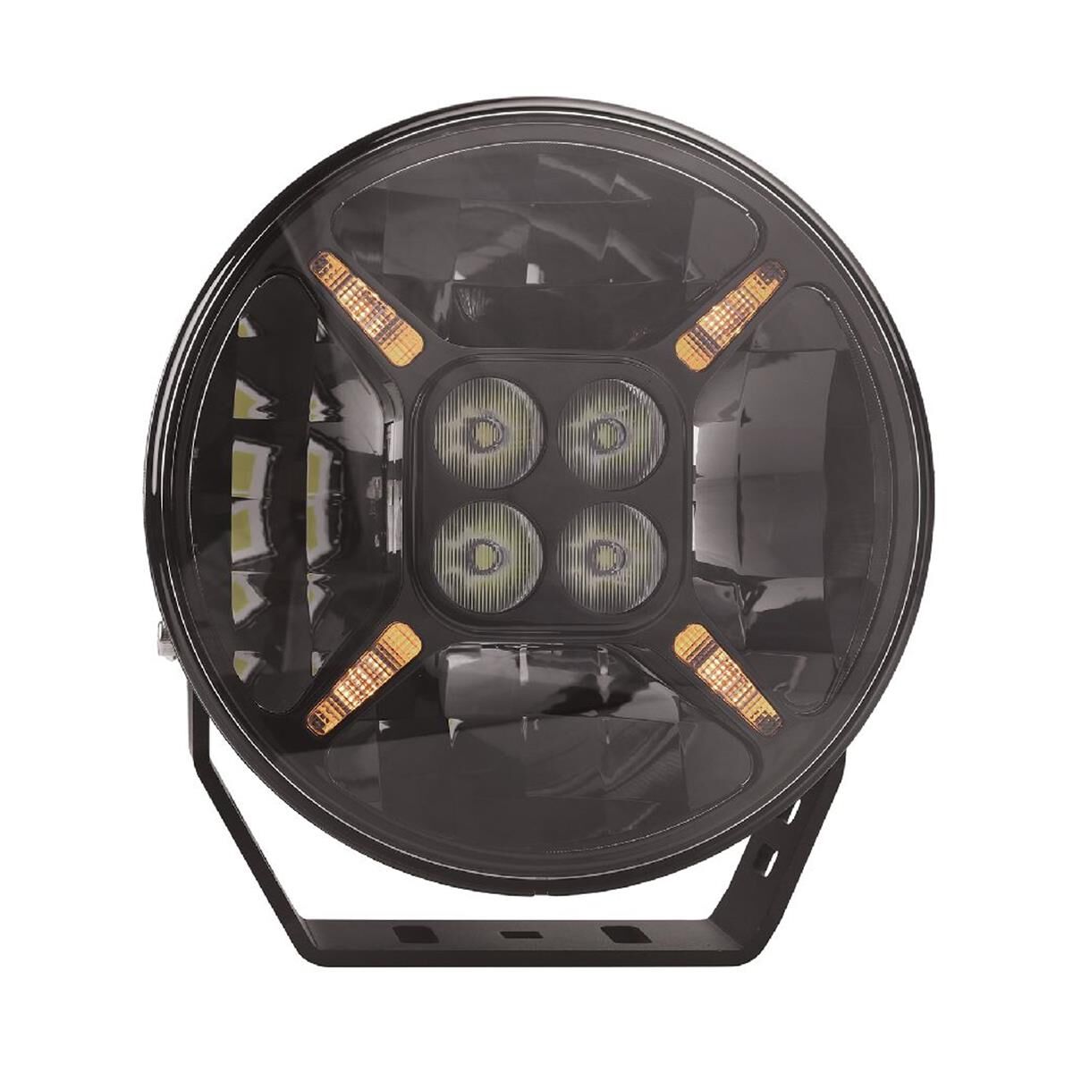 9" RND LED DRIVING LAMP DRIVNG BEAM 9-36V 120W BLK 12,000Lms W/PARK LIGHT, , scanz_hi-res