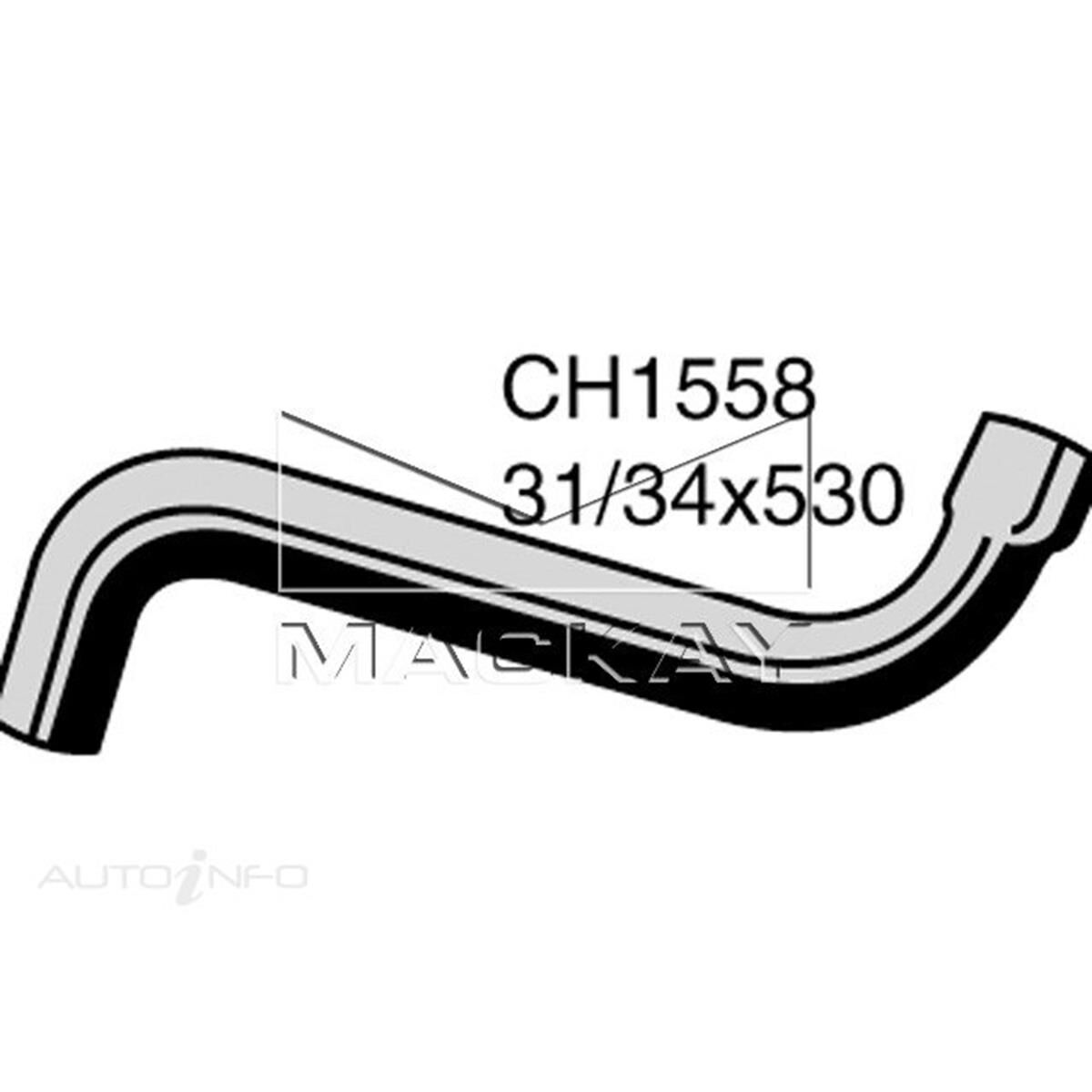 RADIATOR UPPER HOSE  - MERCEDES BENZ 250 W123 - 2.5L I6  PETROL - MANUAL & AUTO, , scanz_hi-res