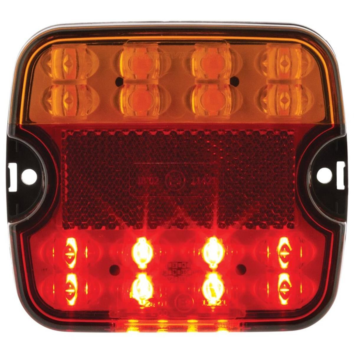 LED STOP/TAIL/IND/LIC PLT LAMP 9-33V W/ REFLEX REFLECTOR 0.5m LEAD 104x94x20mm, , scanz_hi-res