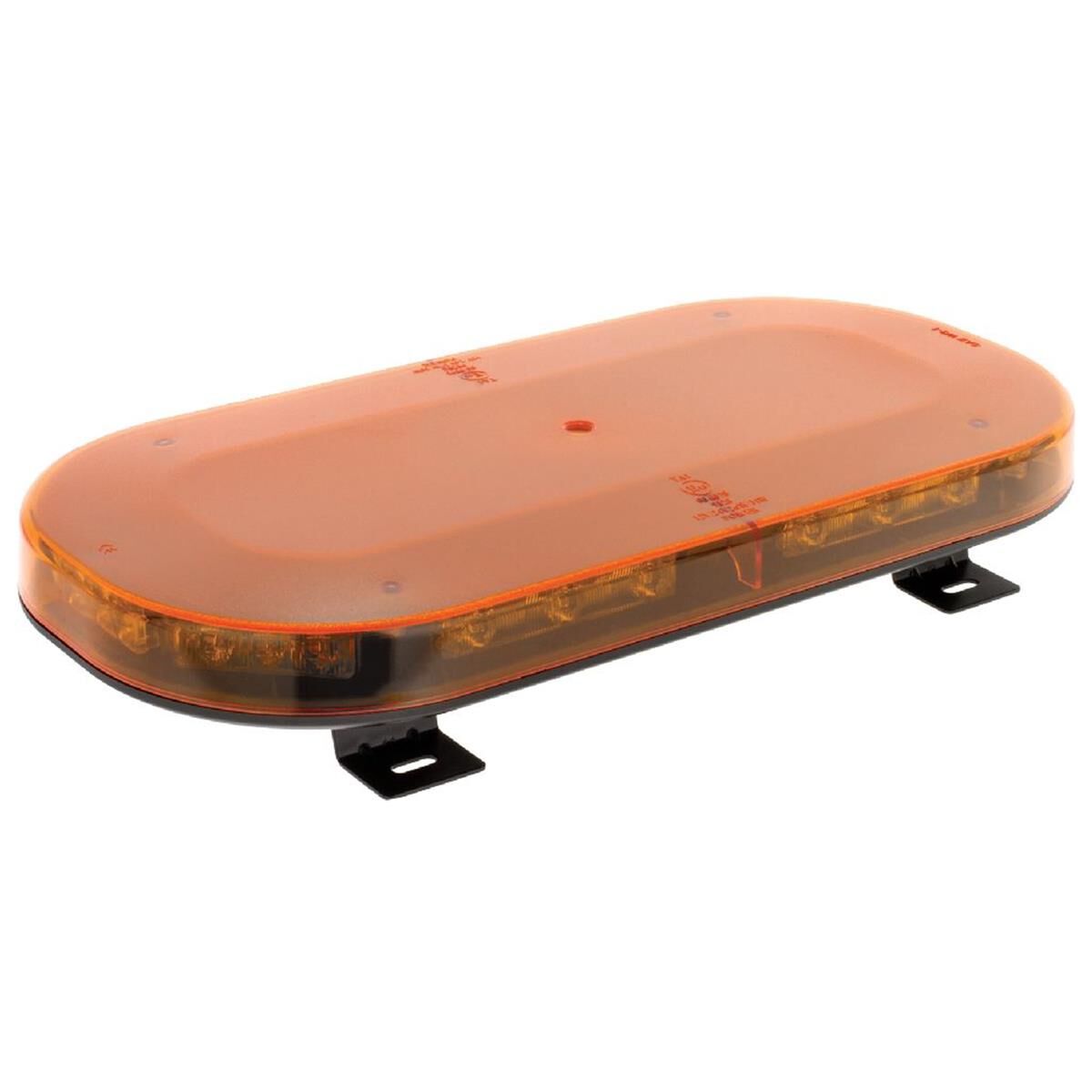 LED AMBER MINI LIGHTBAR 12/24V PERMANENT MOUNT AMBER LENS 21x STROBE 1x ROTATE PTTNS  JAYLEC, , scanz_hi-res