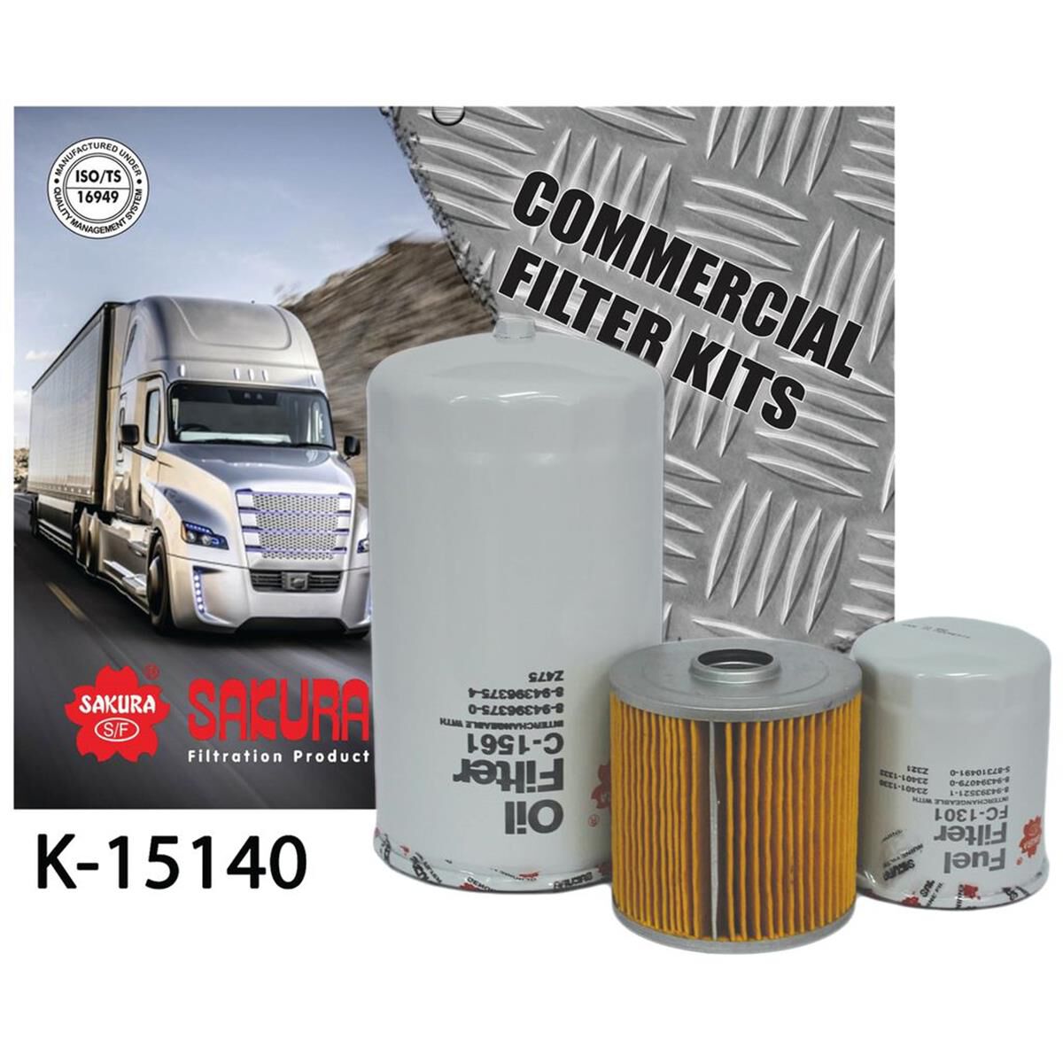 TRUCK FILTER KIT ISUZU 6HH1 SITEC 175 200 230, , scanz_hi-res