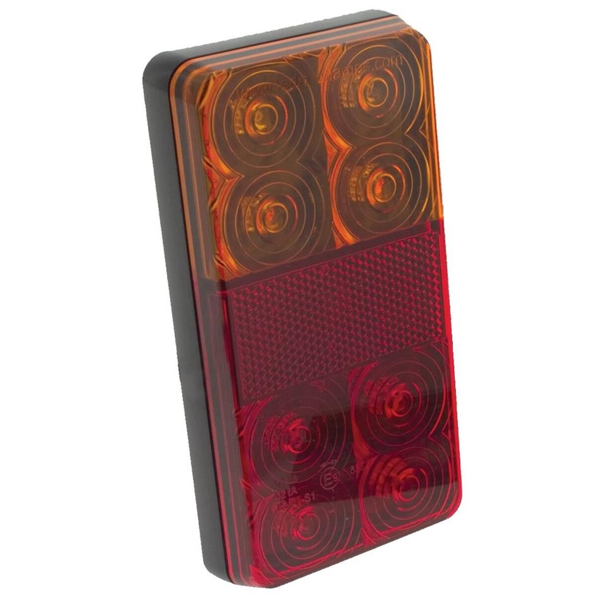 LED STOP/TAIL/INDICATOR LAMP 12V WITH REFLEX REFLECTOR 150 x 80 x 24mm, , scanz_hi-res