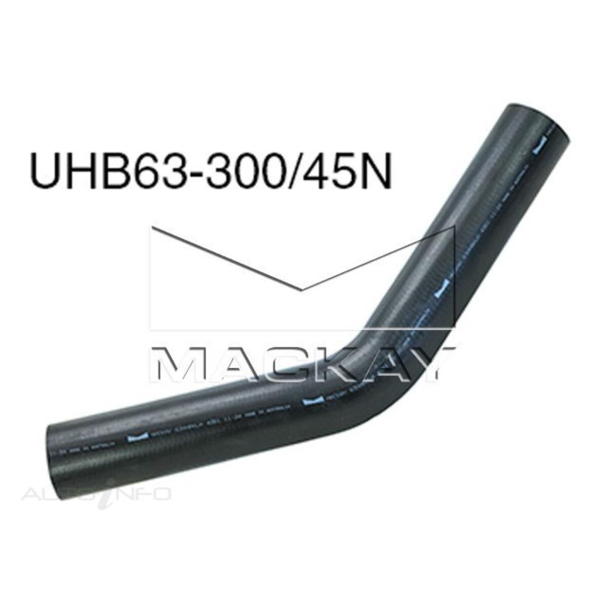 45&deg; UNIVERSAL HOSE BEND - FUEL & OIL APPLICATIONS - 63MM (2 &frac12;") ID - 300MM X 300MM ARM LENGTHS (NITRILE RUBBER), , scanz_hi-res