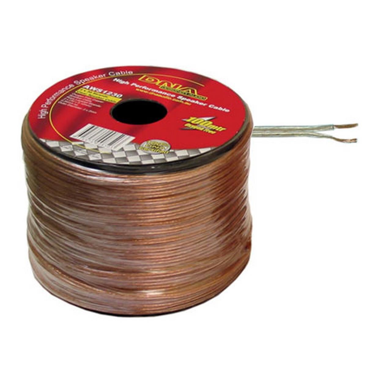 DNA Cable 22 Gauge Speaker Cable Translucent 100Mtr AWS1230