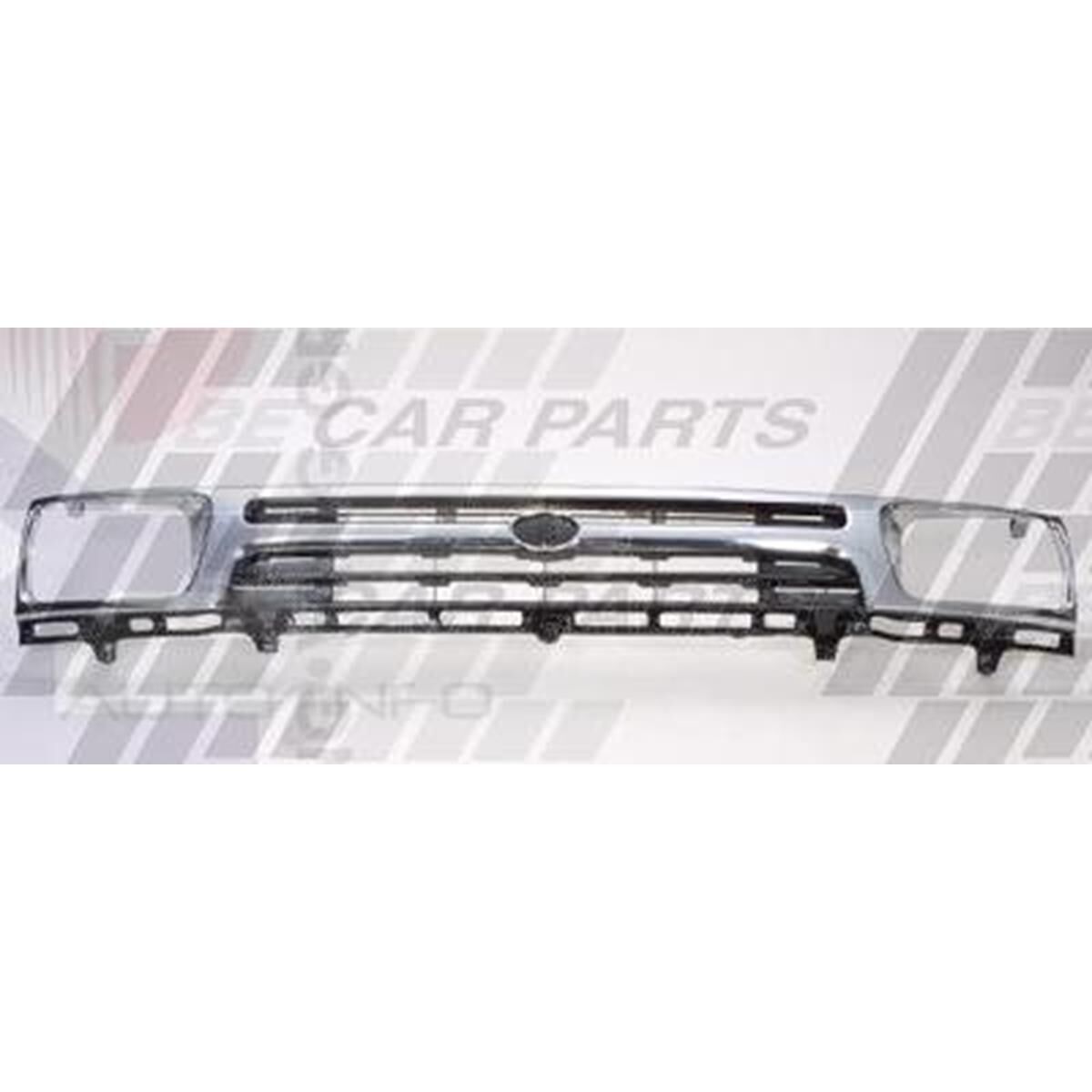 GRILLE - W/BEZEL - BLK/CHROME - HAT BADGE, , scanz_hi-res