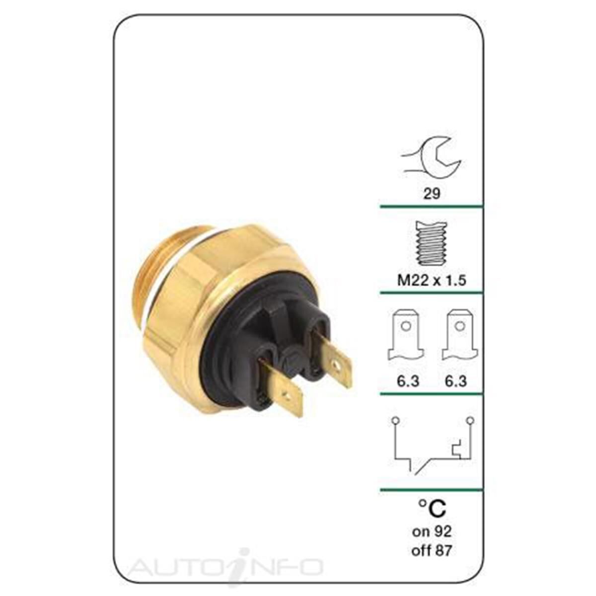 (TFS000NZ)TRIAUS THERMO FAN SWITCH, , scanz_hi-res