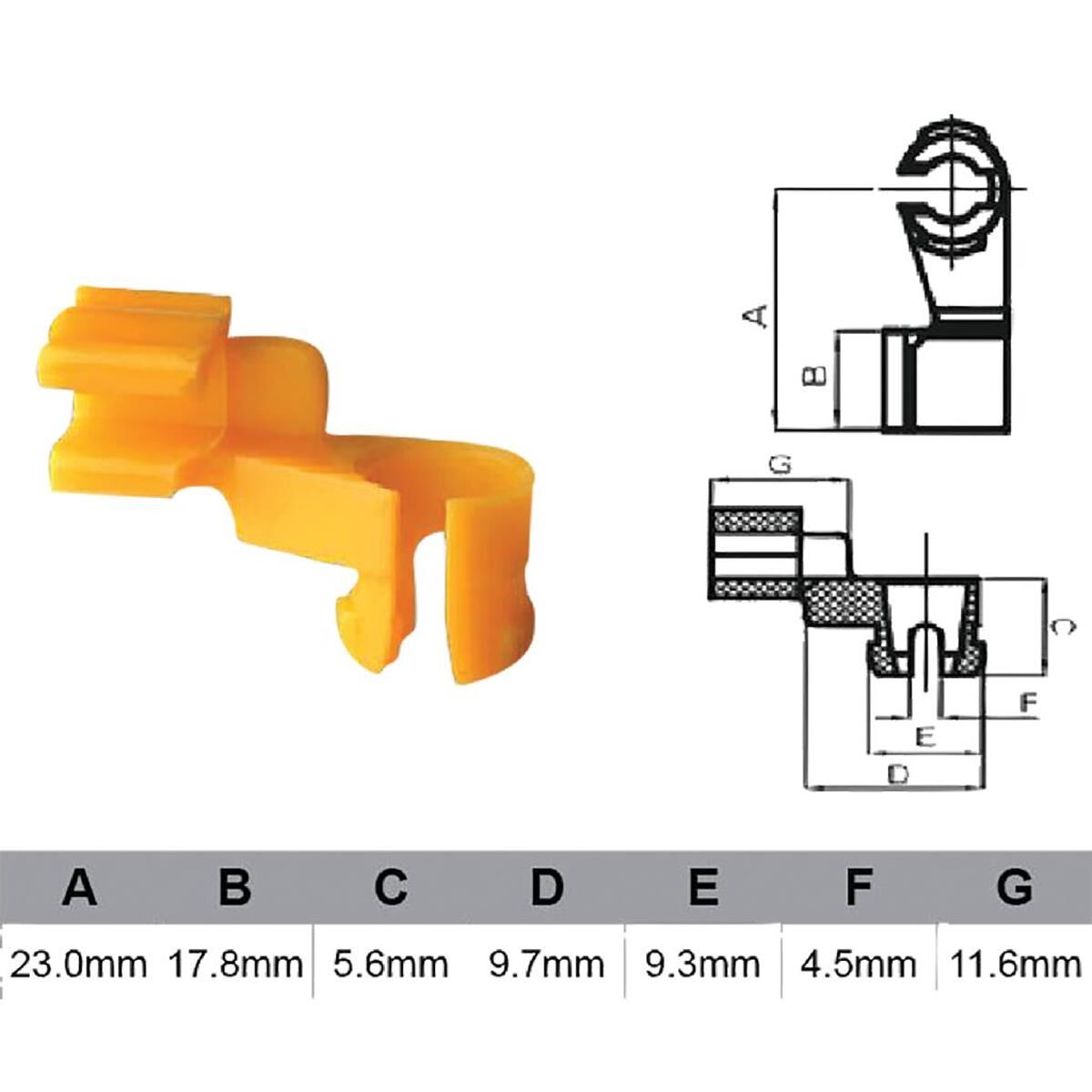 PKT 10 DOOR LOCK CLIP UNIVERSAL  JAYLEC, , scanz_hi-res