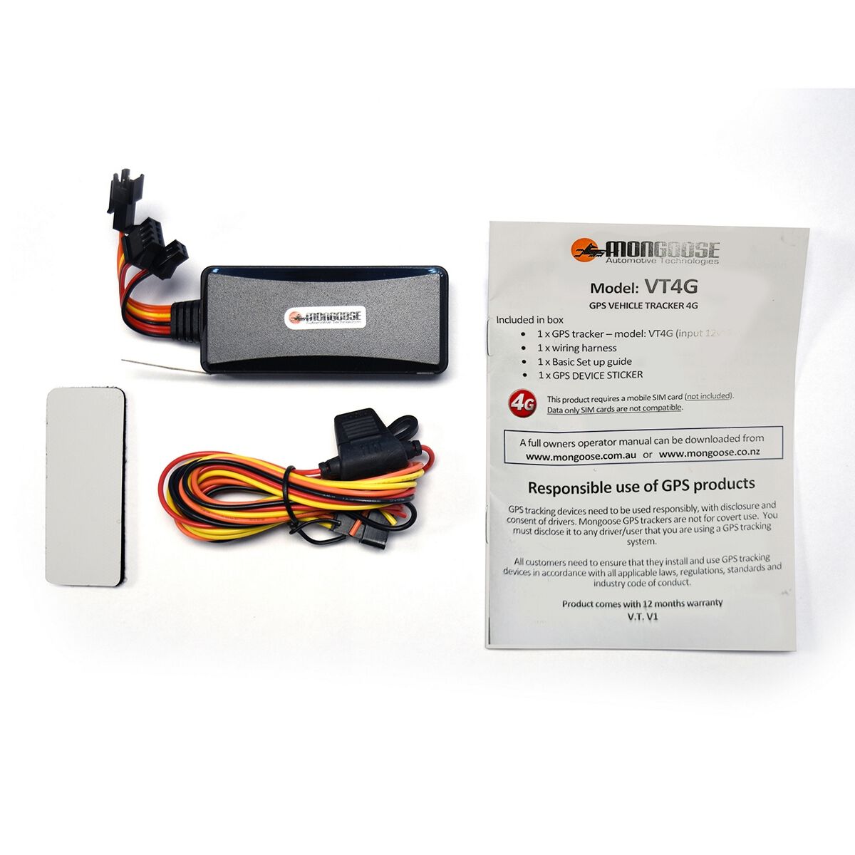 MONGOOSE VT-4G GPS VEHICLE TRACKER, , scanz_hi-res