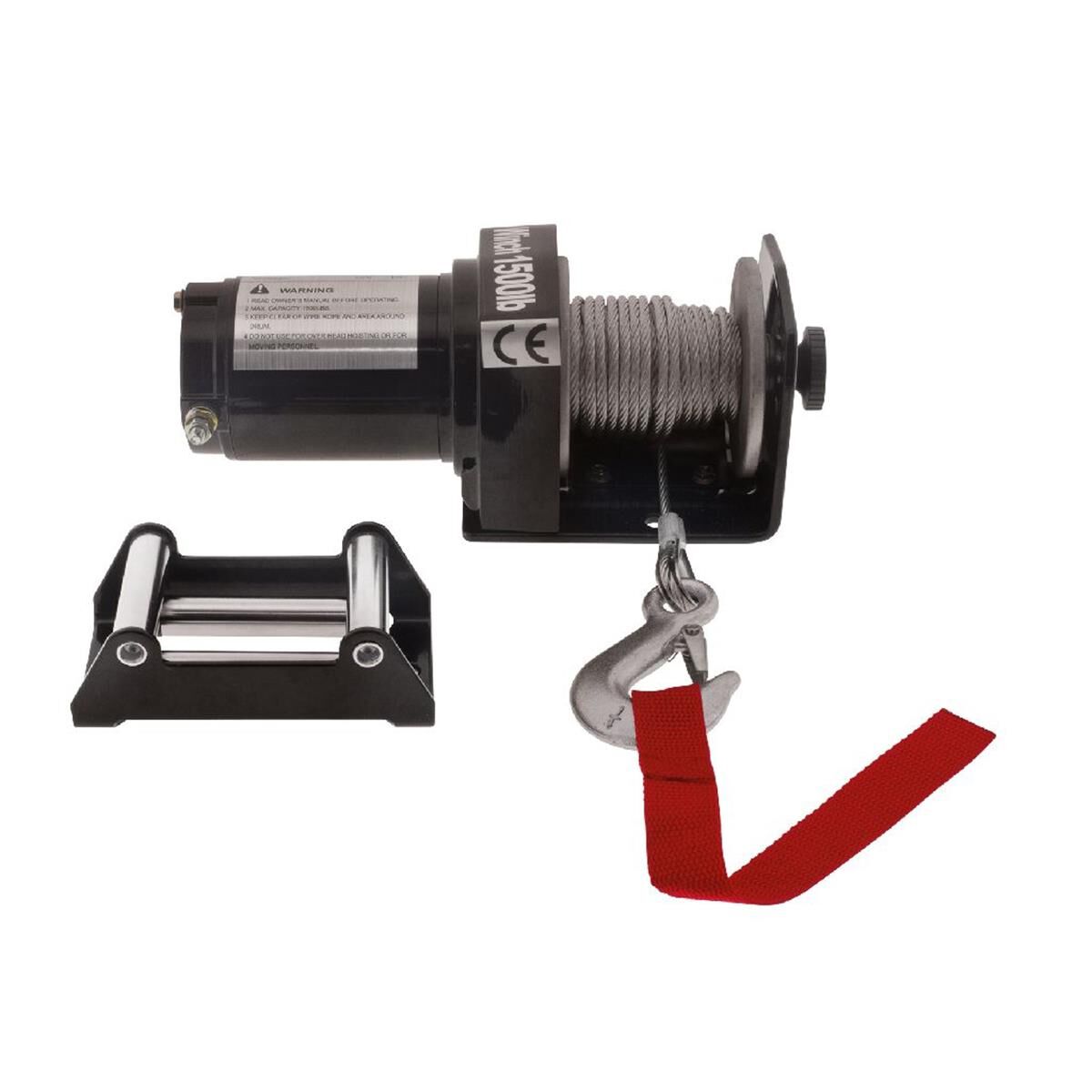 ELECTRIC ATV WINCH 1500lbs 12v STEEL CABLE  HULK 4x4, , scanz_hi-res