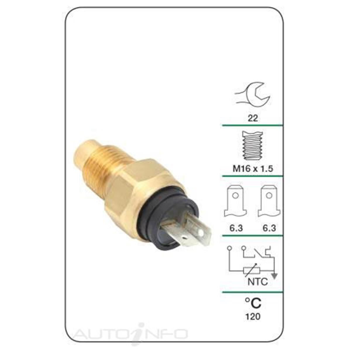 TRIDON WATER TEMP SENDER (LIGHT & GAUGE), , scanz_hi-res