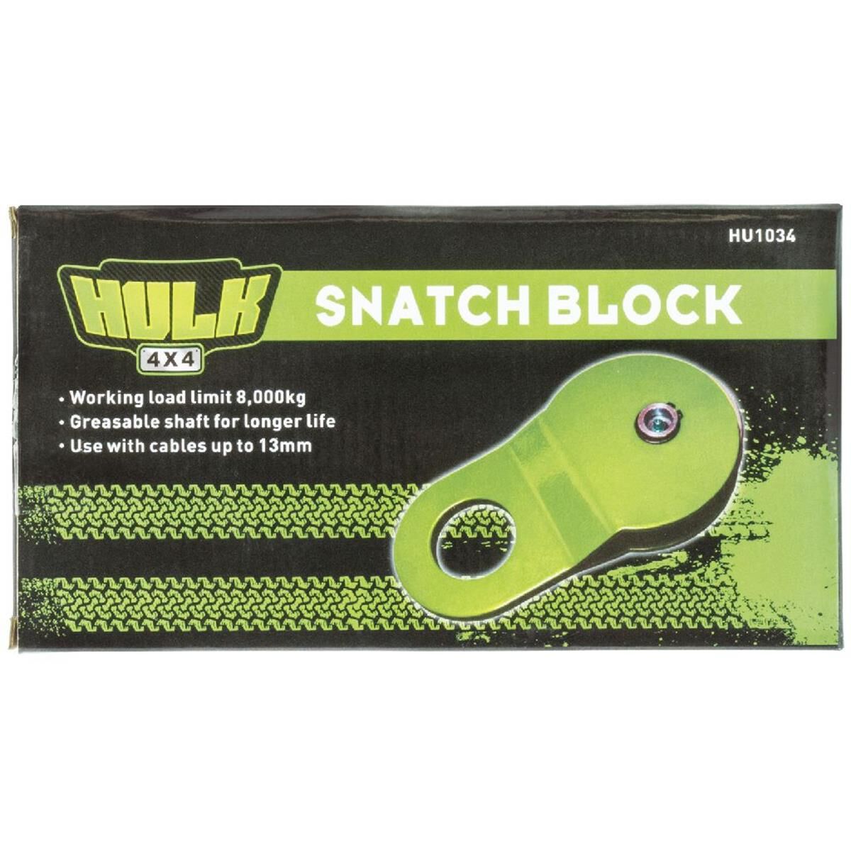 HULK 8 TON SNATCH BLOCK GREEN, , scanz_hi-res