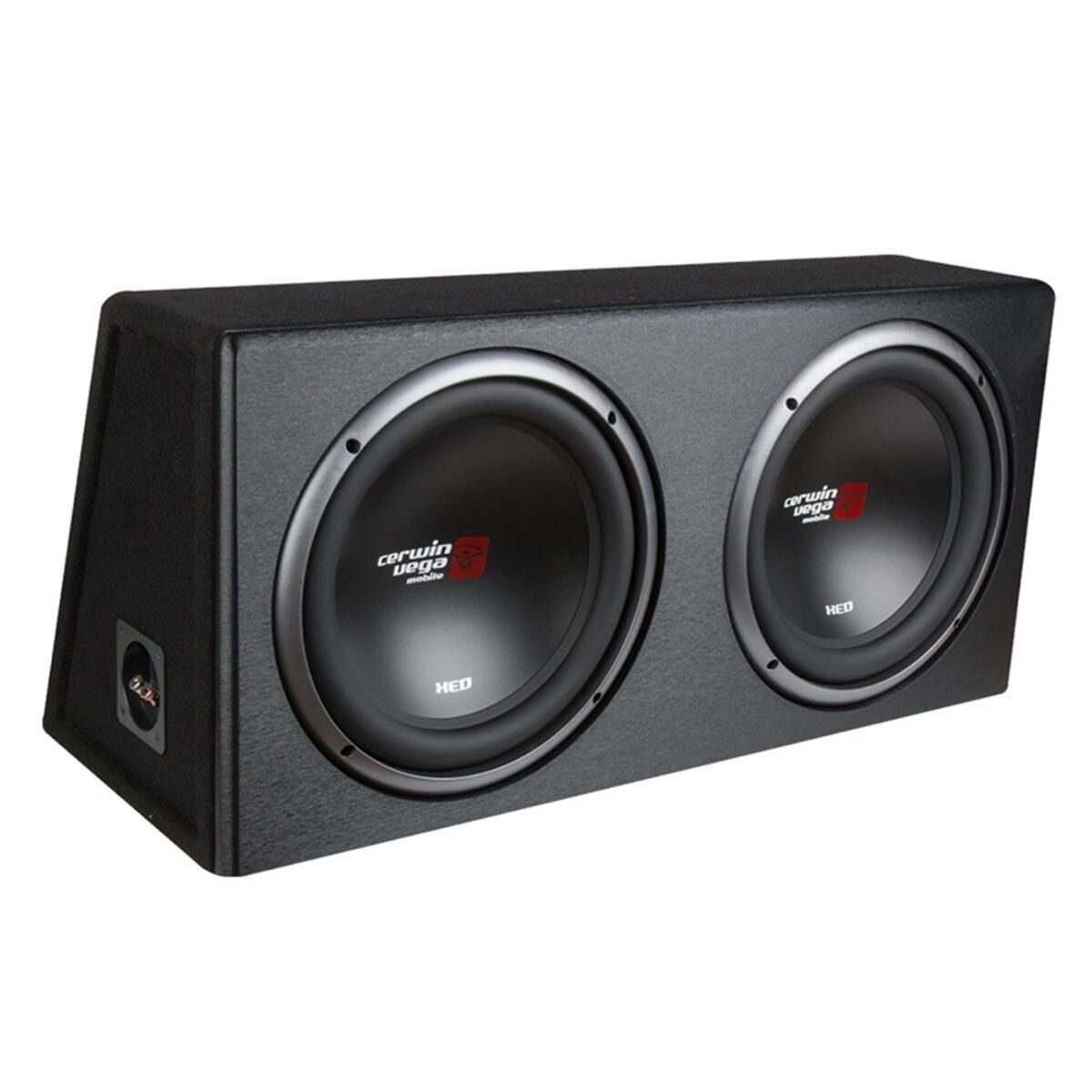 CERWIN VEGA DUAL 12" XED SERIES 2OHM LOAD SUBWOOFER ENCLOSURE 450W RMS/1600W MAX, , scanz_hi-res