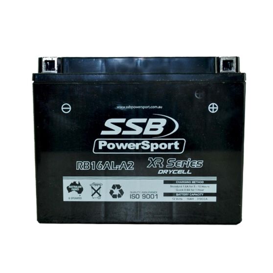 MOTORCYCLE AND POWERSPORTS BATTERY (YB16AL-A2) AGM 12V 16AH 310CCA BY SSB HIGH PERFORMANCE, , scanz_hi-res