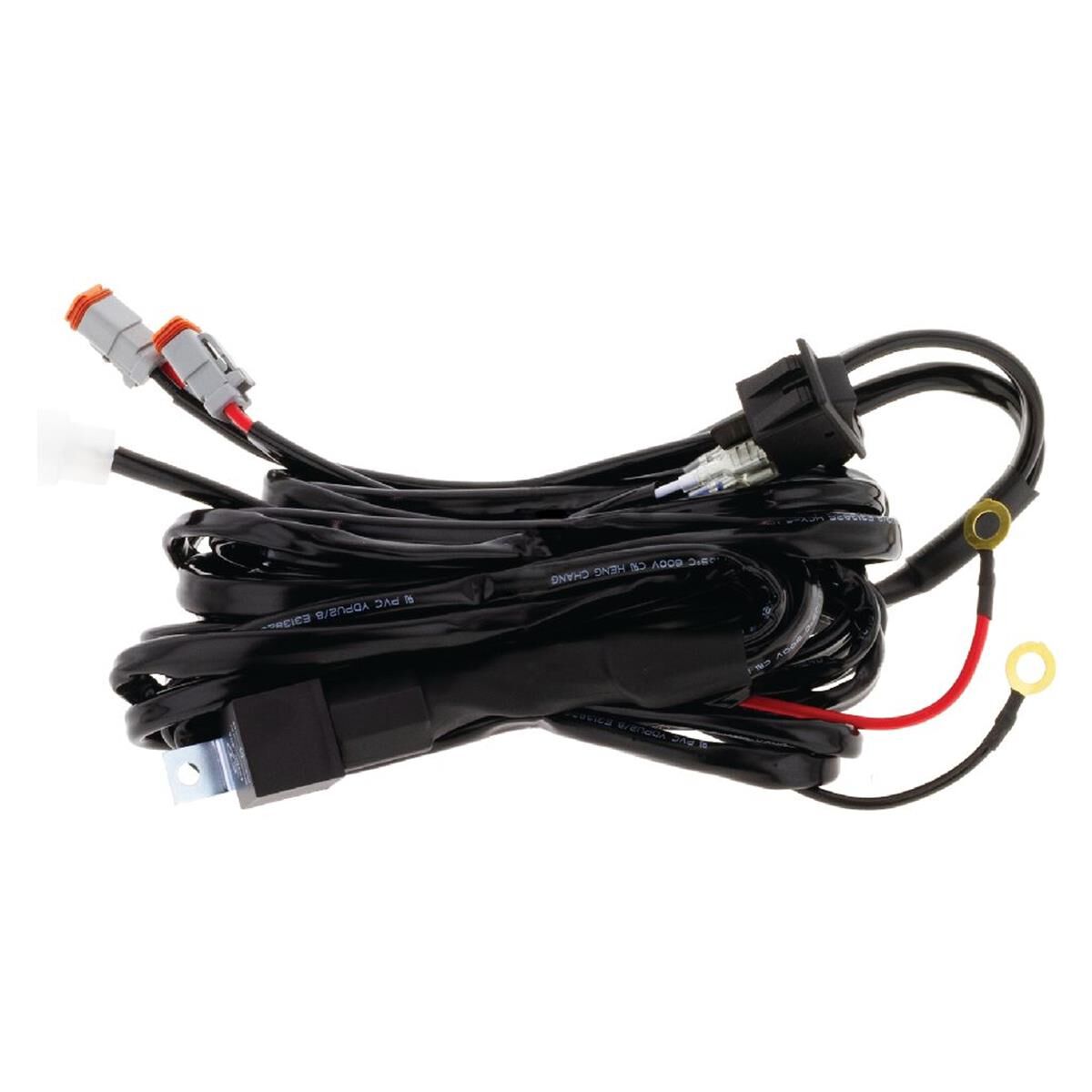 PKT 2 7" RND LED DRIVING LAMP KIT 9-36V 106W 19 LEDs GREEN & BLACK 11,000Lmns, , scanz_hi-res