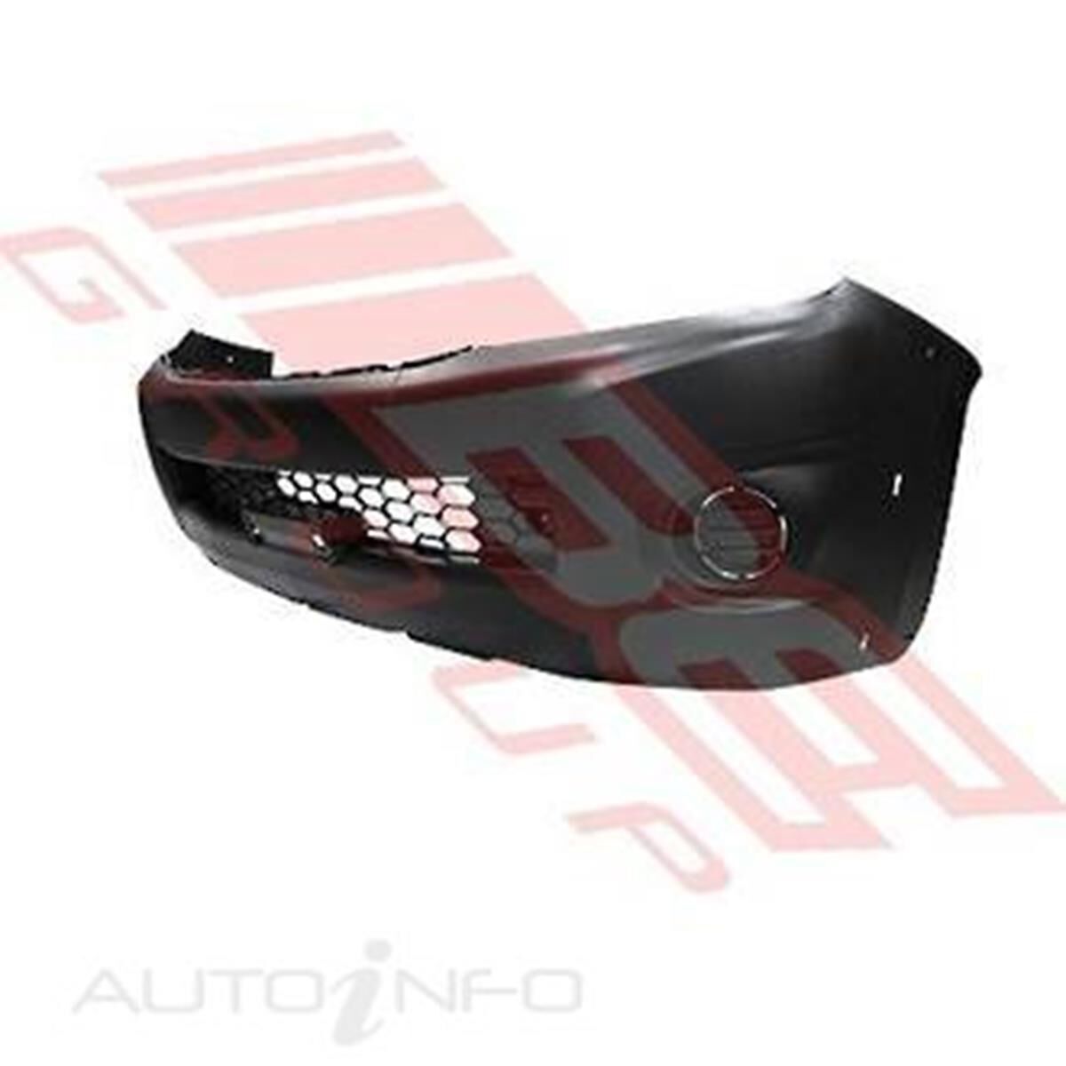 FRONT BUMPER - W/WHEEL MLDG HOLES - W/GRILLE, , scanz_hi-res