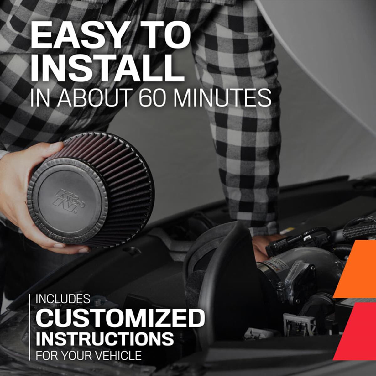 77-1553KP K&N PERFORMANCE AIR INTAKE SYSTEM, , scanz_hi-res