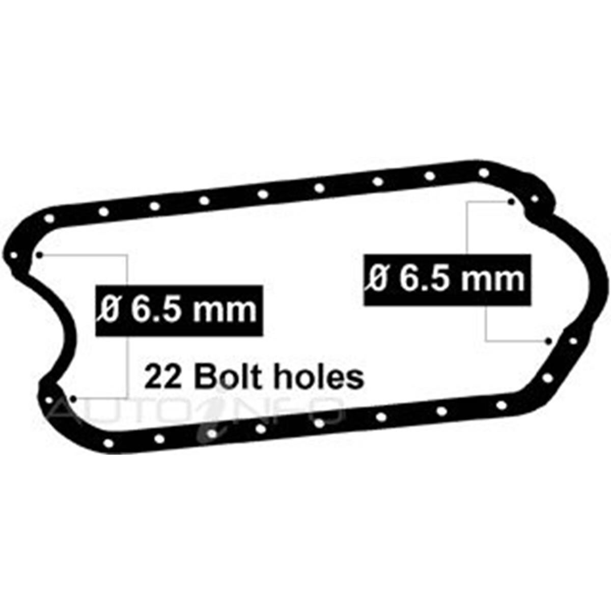 SUMP GASKET TOYOTA 5K, , scanz_hi-res