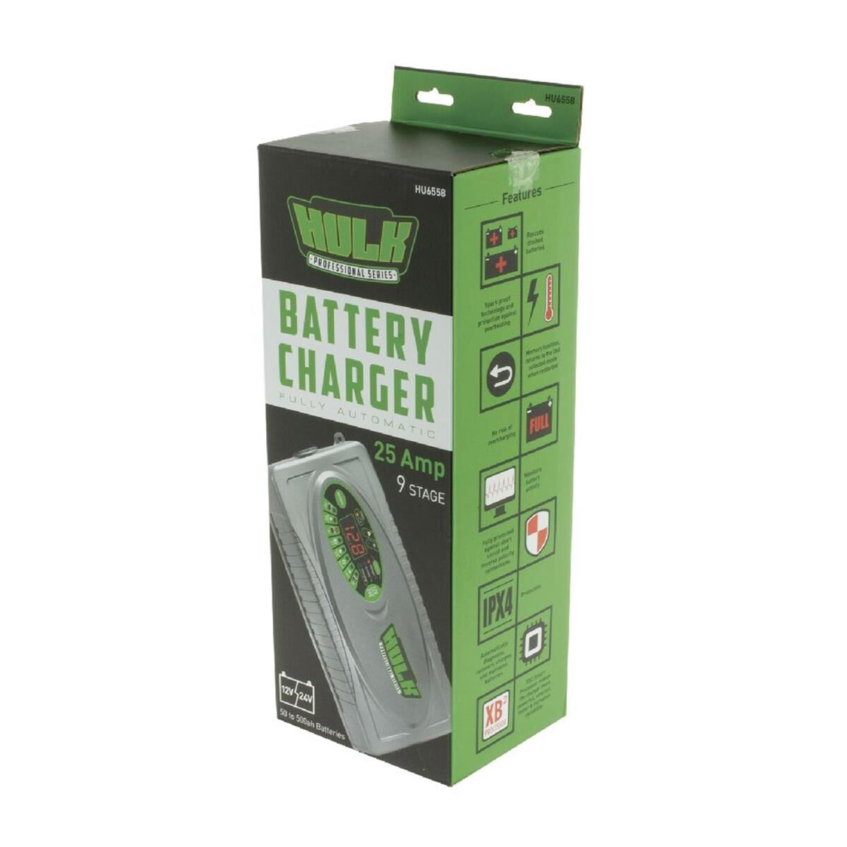 BATTERY CHARGER 12/24V 9 STAGE 25amp FULLY AUTOMATIC, BOOST & SUPPLY FESSIONAL, , scanz_hi-res