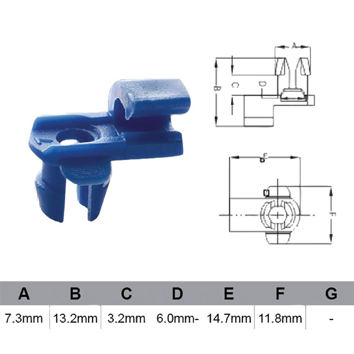 PKT 10 DOOR LOCK CLIP UNIVERSAL  JAYLEC, , scanz_hi-res