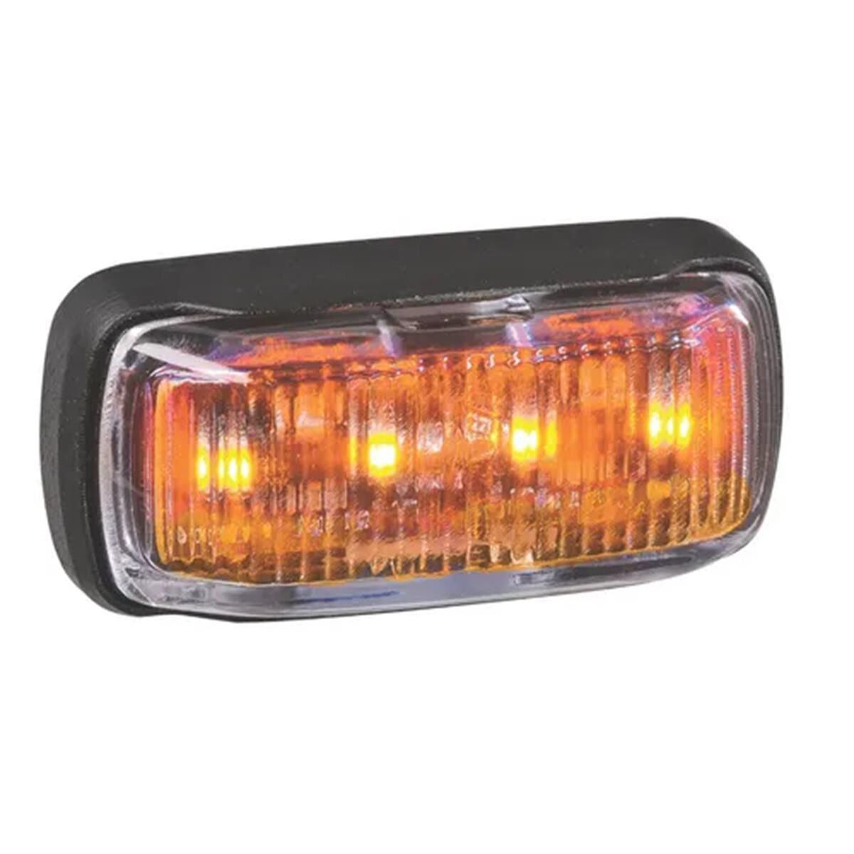 9-33V MDL63 LED FRONT MARKER INDICATOR AMBER 0.5M BLACK BASE, , scanz_hi-res