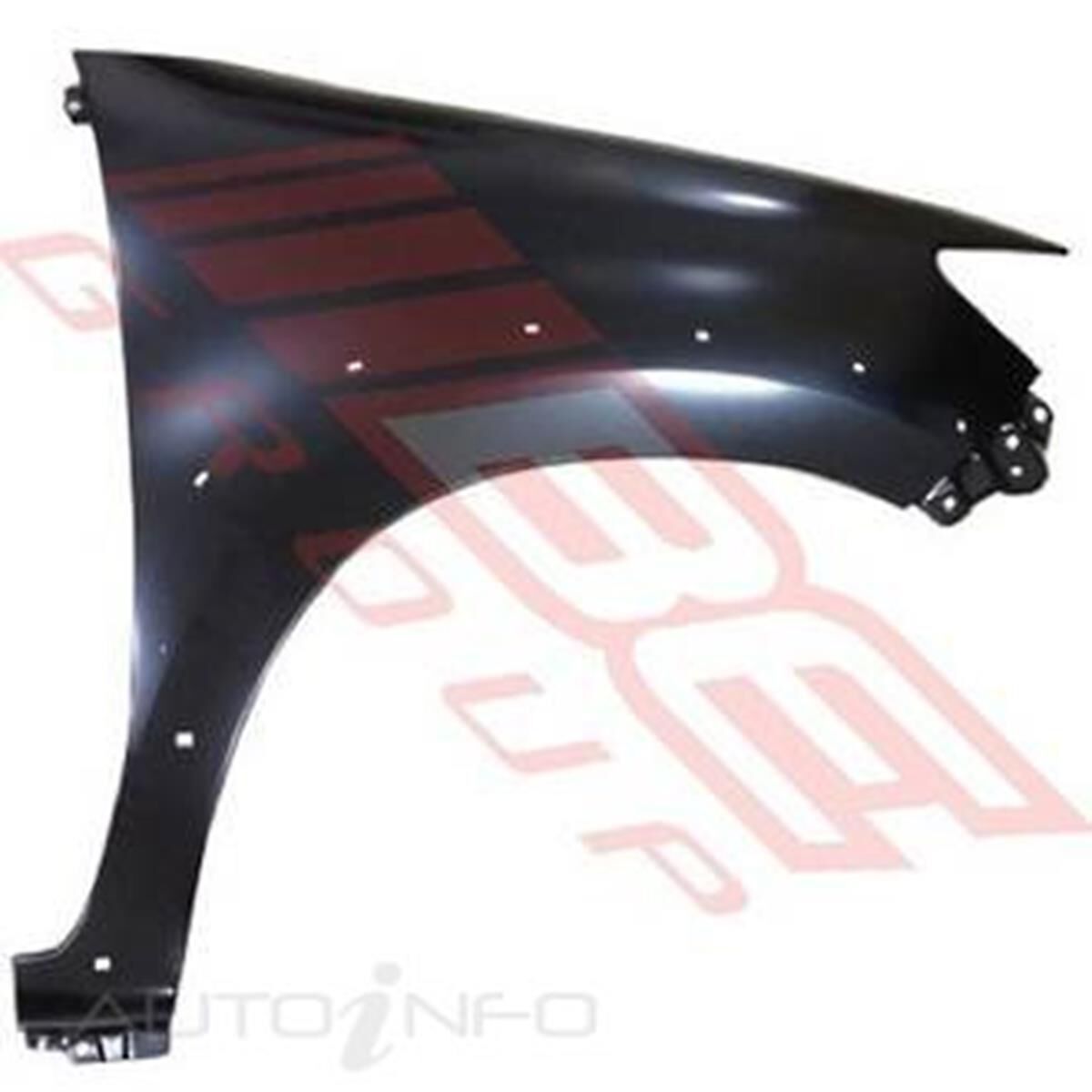 FRONT GUARD - R/H - W/O SIDE LAMP HOLE & W/FLARE HOLE, , scanz_hi-res