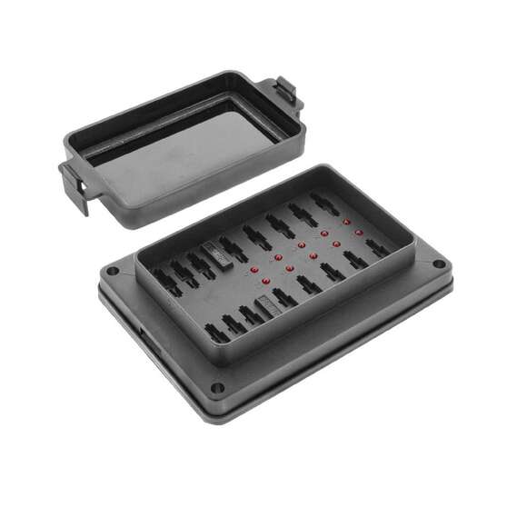 10 WAY FUSE BOX W/PROOF ATS STANDARD BLADE CLIP COVER LED **REPLACES 54445BL **, , scanz_hi-res