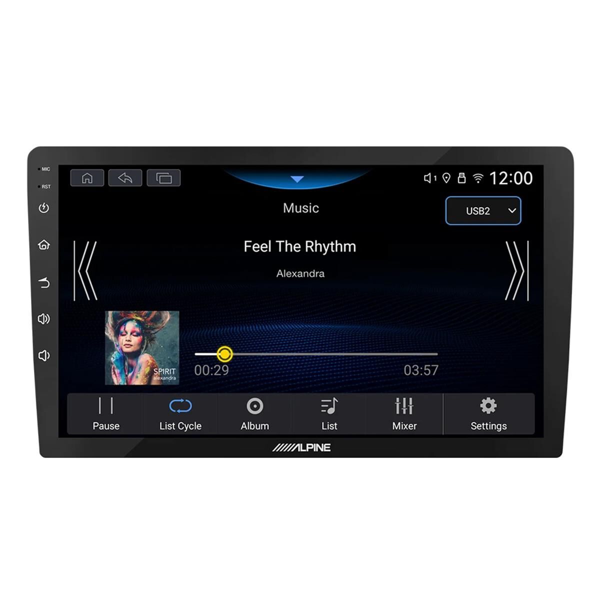 ALPINE HEAD UNIT 9" MIRROR LINK MULTIMEDIA RECEIVER WITH ALPINE OS (RAM4/64GB), , scanz_hi-res