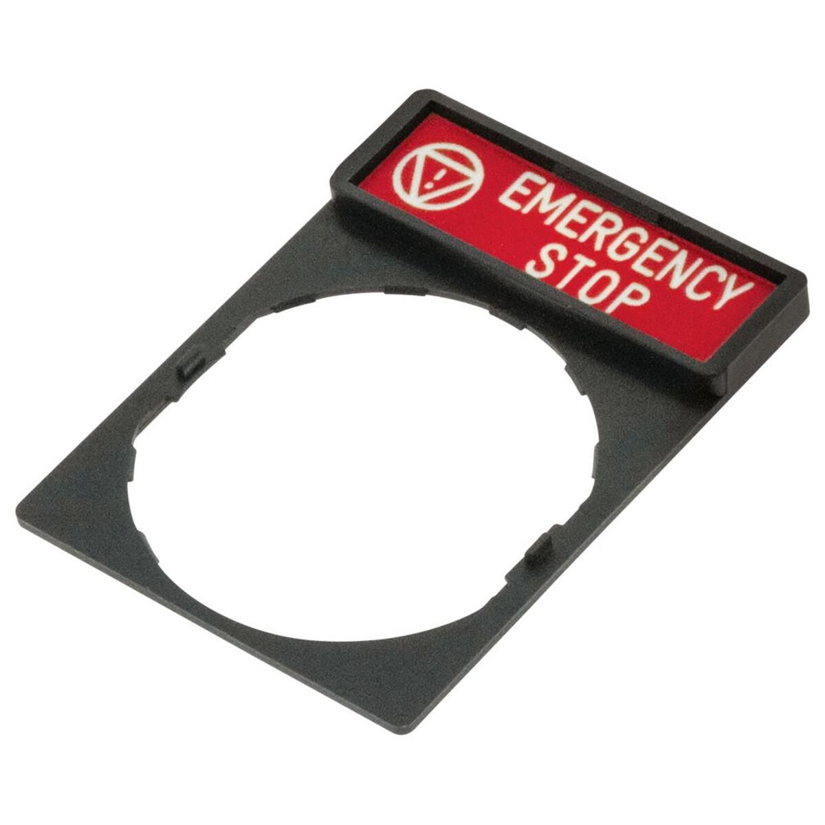 EMERGENCY STOP TAB PLATE, , scanz_hi-res