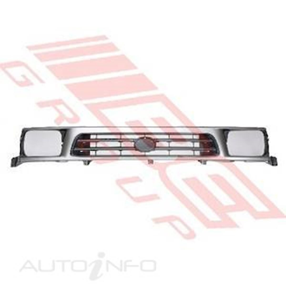 GRILLE - PAINTED SILVER/BLACK, , scanz_hi-res