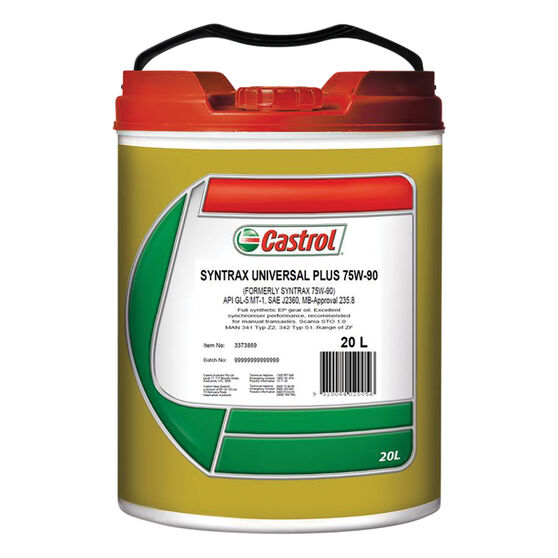 Castrol Syntrax Universal Plus 75W-90 20L, 3373869 | Supercheap Auto ...