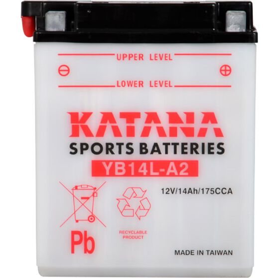 YB14L-A2 Katana Motorcycle Battery, , scanz_hi-res