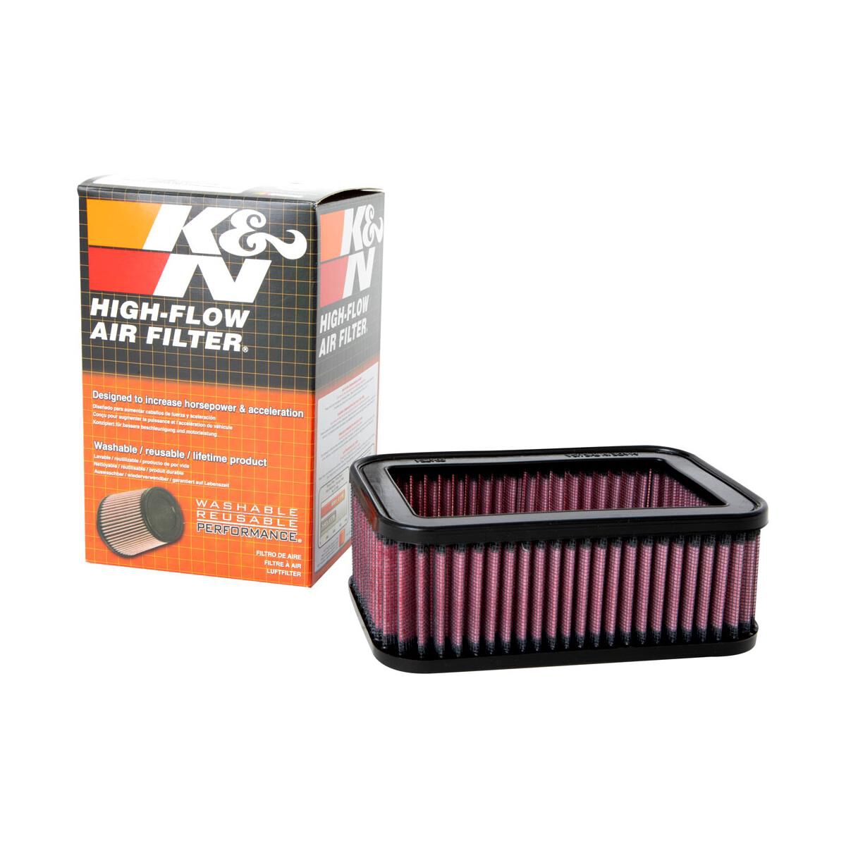 E-3952 K&N RECTANGULAR AIR FILTER, , scanz_hi-res