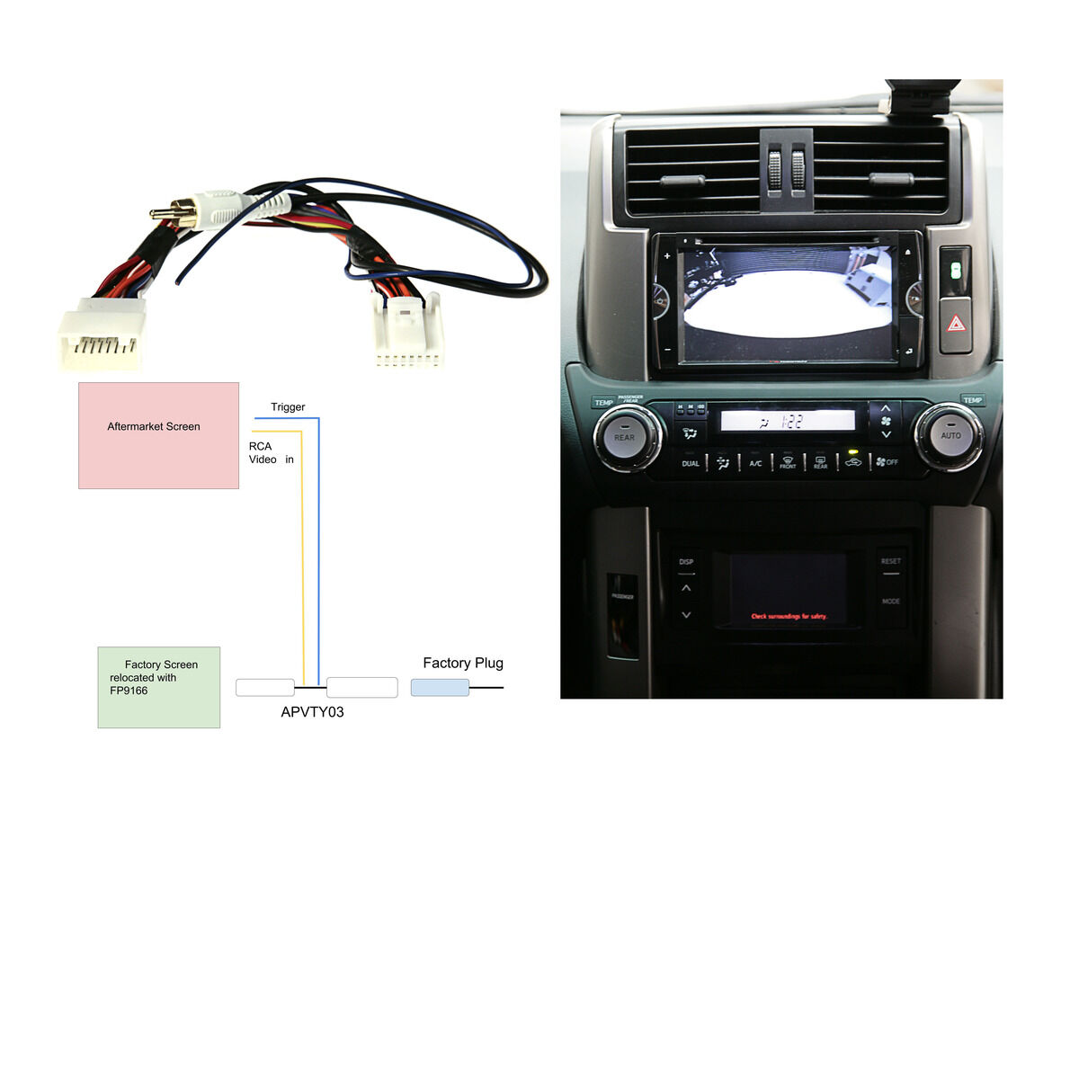 REVERSE CAMERA RETENTION HARNESS TOYOTA, , scanz_hi-res