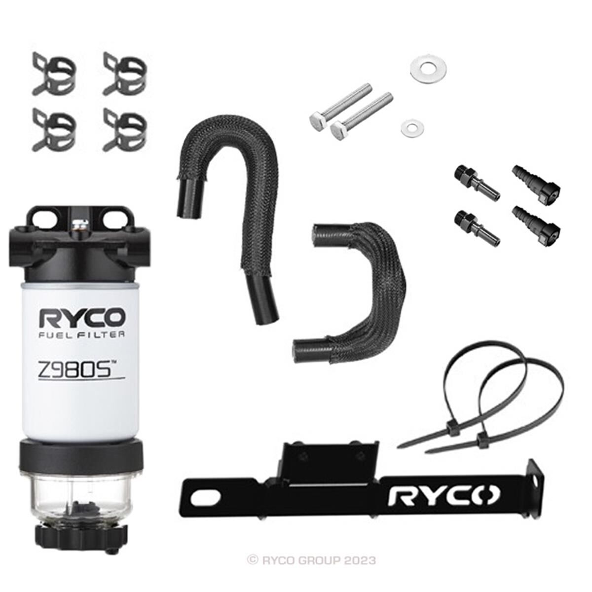 RYCO 4X4 UPGRADE FUEL WATER SEPARATOR KIT, , scanz_hi-res