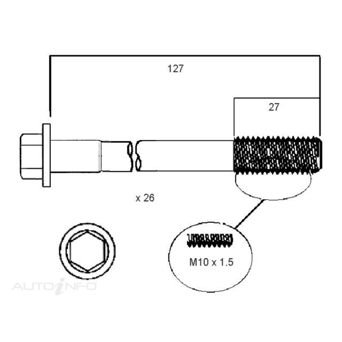 HEAD BOLT SET NISSAN TB42 TB45, , scanz_hi-res