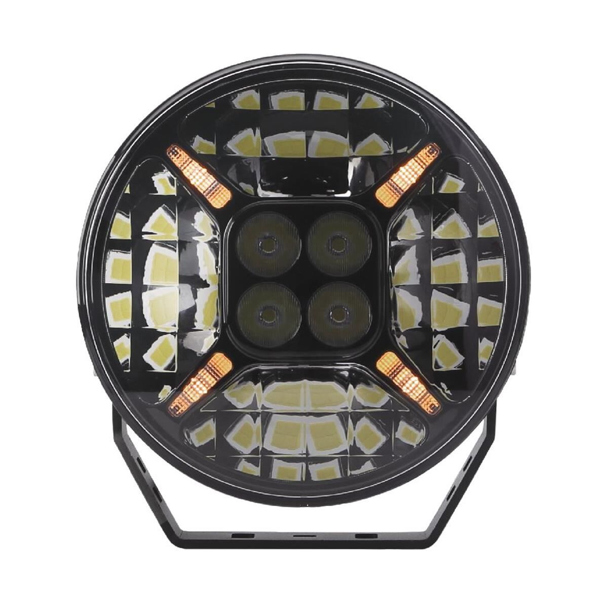 9" RND LED DRIVING LAMP DRIVNG BEAM 9-36V 120W BLK 12,000Lms W/PARK LIGHT, , scanz_hi-res