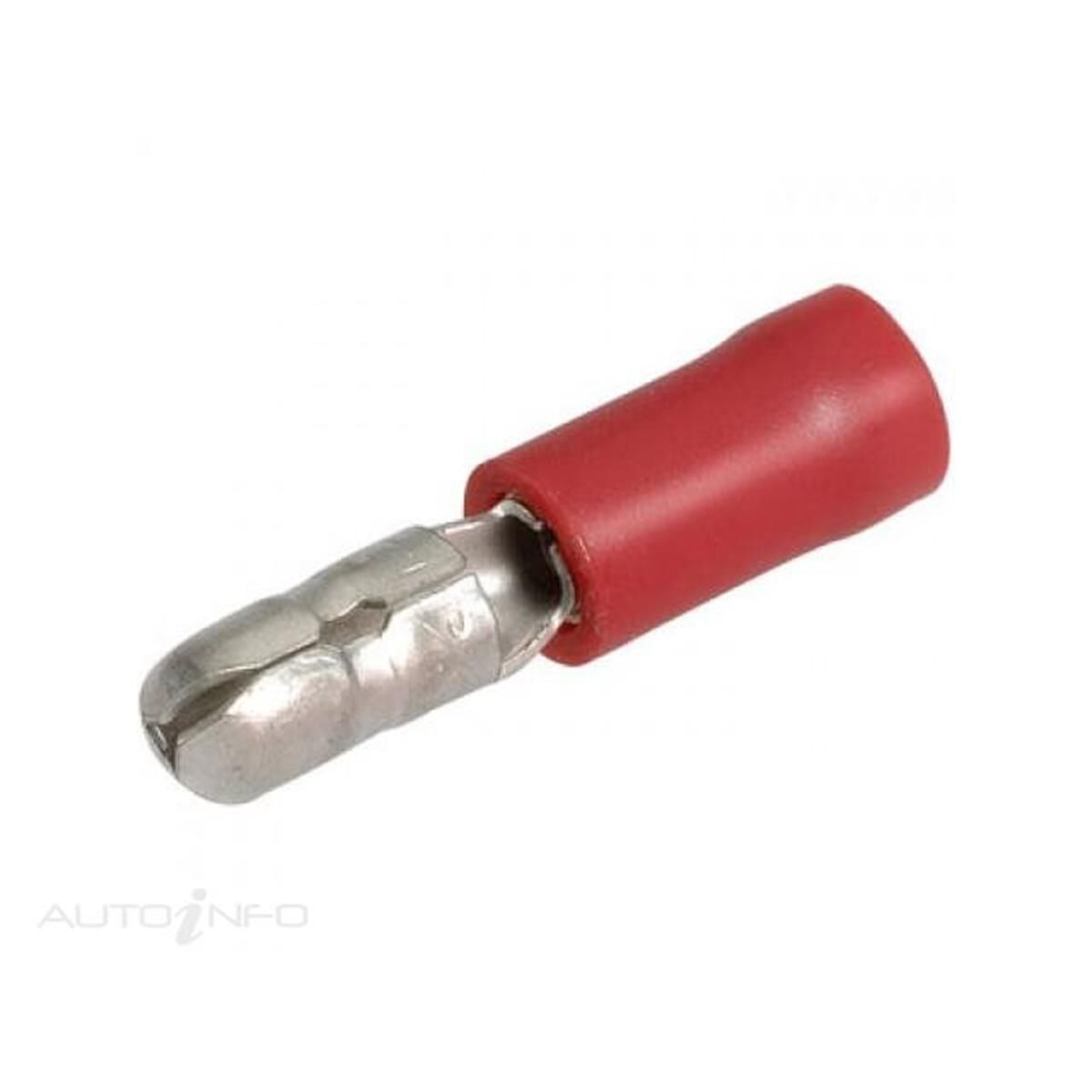 MALE BULLET TERMINAL RED 4mm PK100, , scanz_hi-res