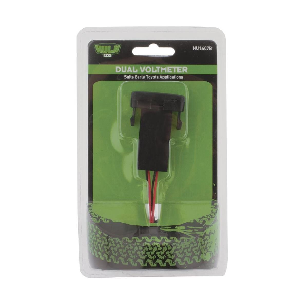 DUAL VOLTMETER OE RPL T/S EARLY TOYOTA BLUE LED 40 x 22mm, , scanz_hi-res