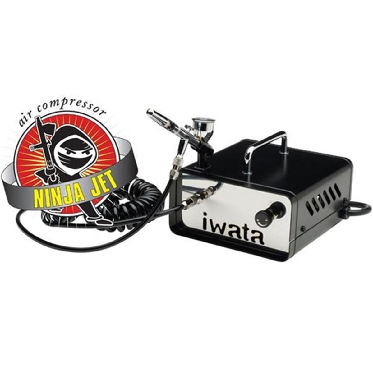IWATA AIR BRUSH KIT NINJA HP.CR + IS35 COMPRESSOR, , scanz_hi-res