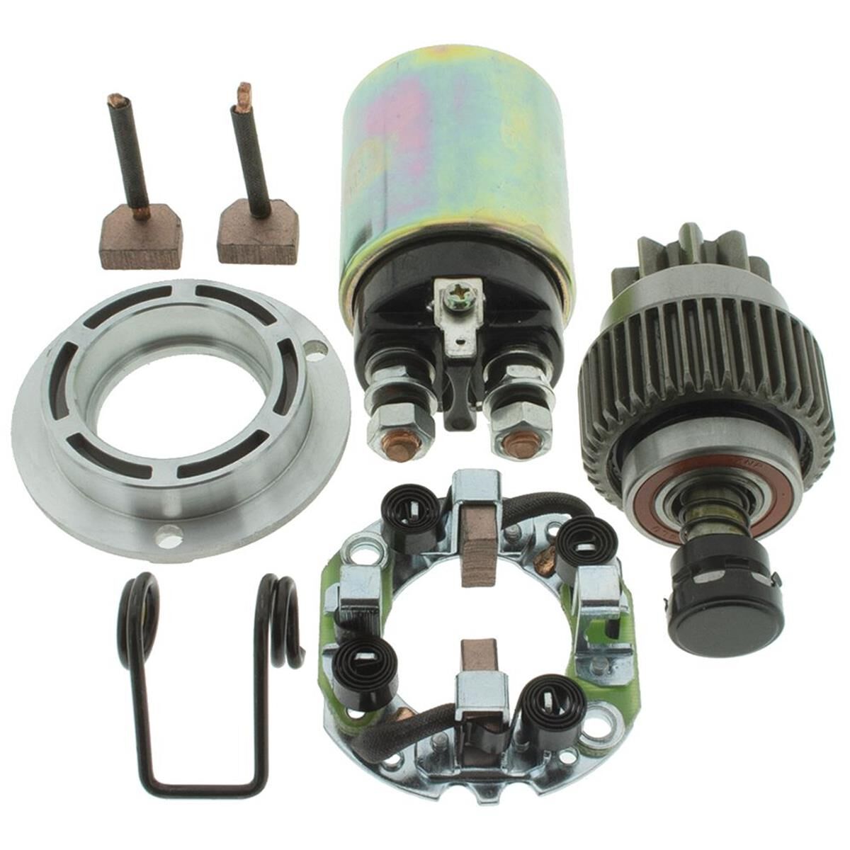 MAJOR REPAIR KIT TD27 DSL HITACHI STARTER DRIVE SOLENOID BRUSH SET, , scanz_hi-res