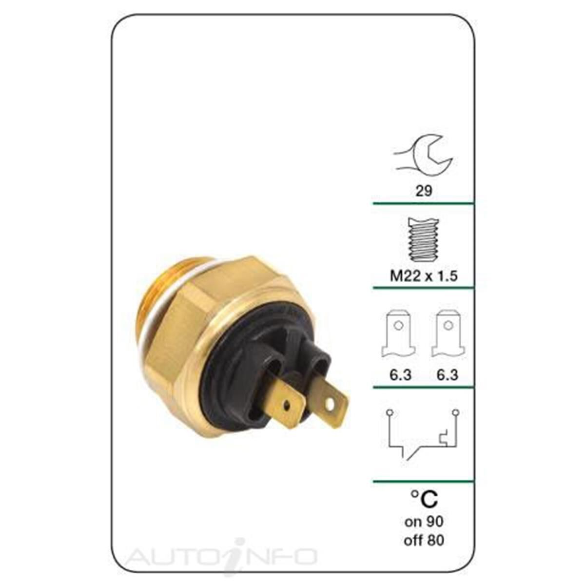 (TFS002NZ) TRIAUS THERMO FAN SWITCH, , scanz_hi-res