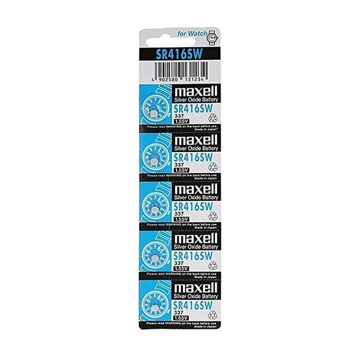 MAXELL SILVER OXIDE SR712SW WATCH BATTERY BUTTON CELL 5 PACK, , scanz_hi-res