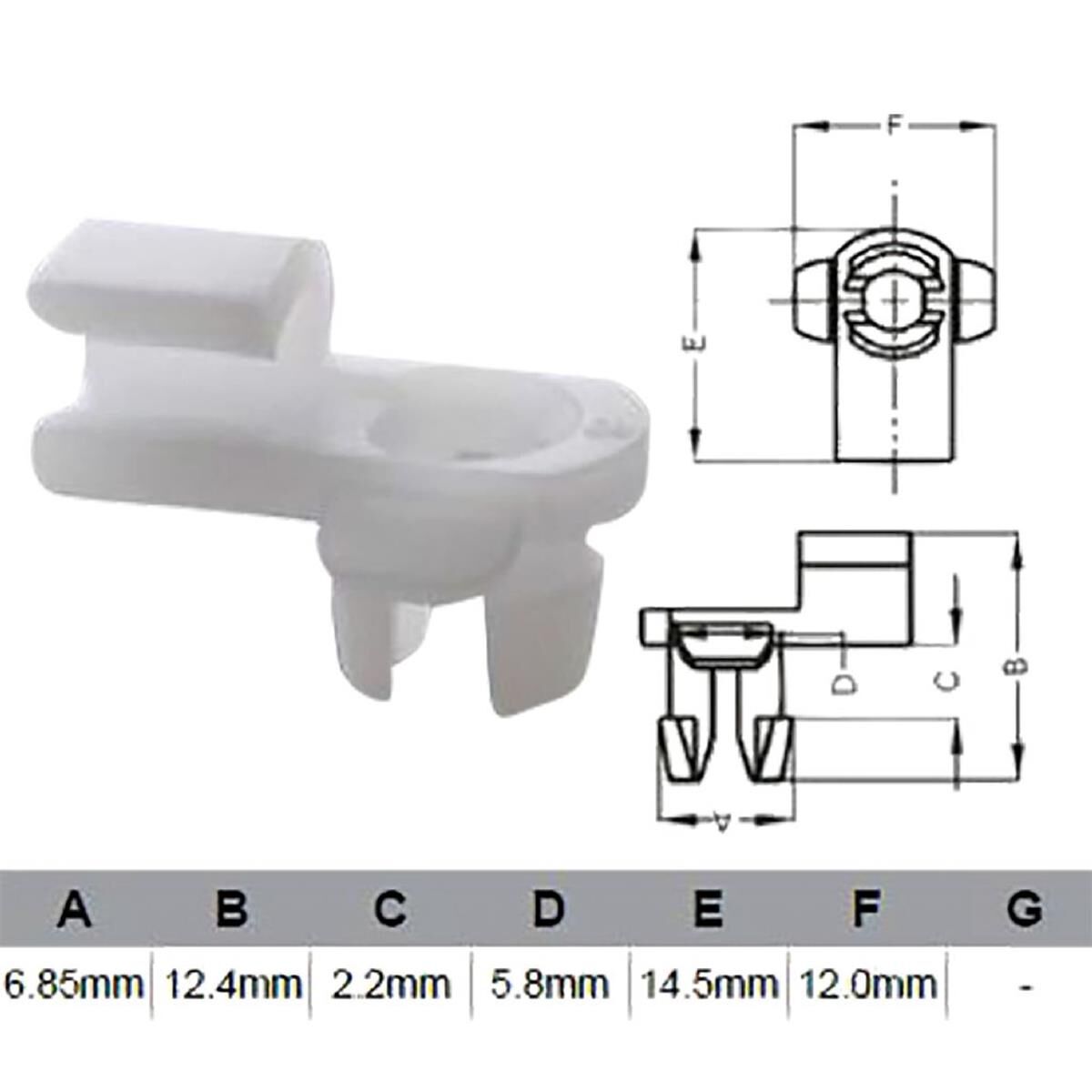 PKT 10 DOOR LOCK CLIP UNIVERSAL  JAYLEC, , scanz_hi-res