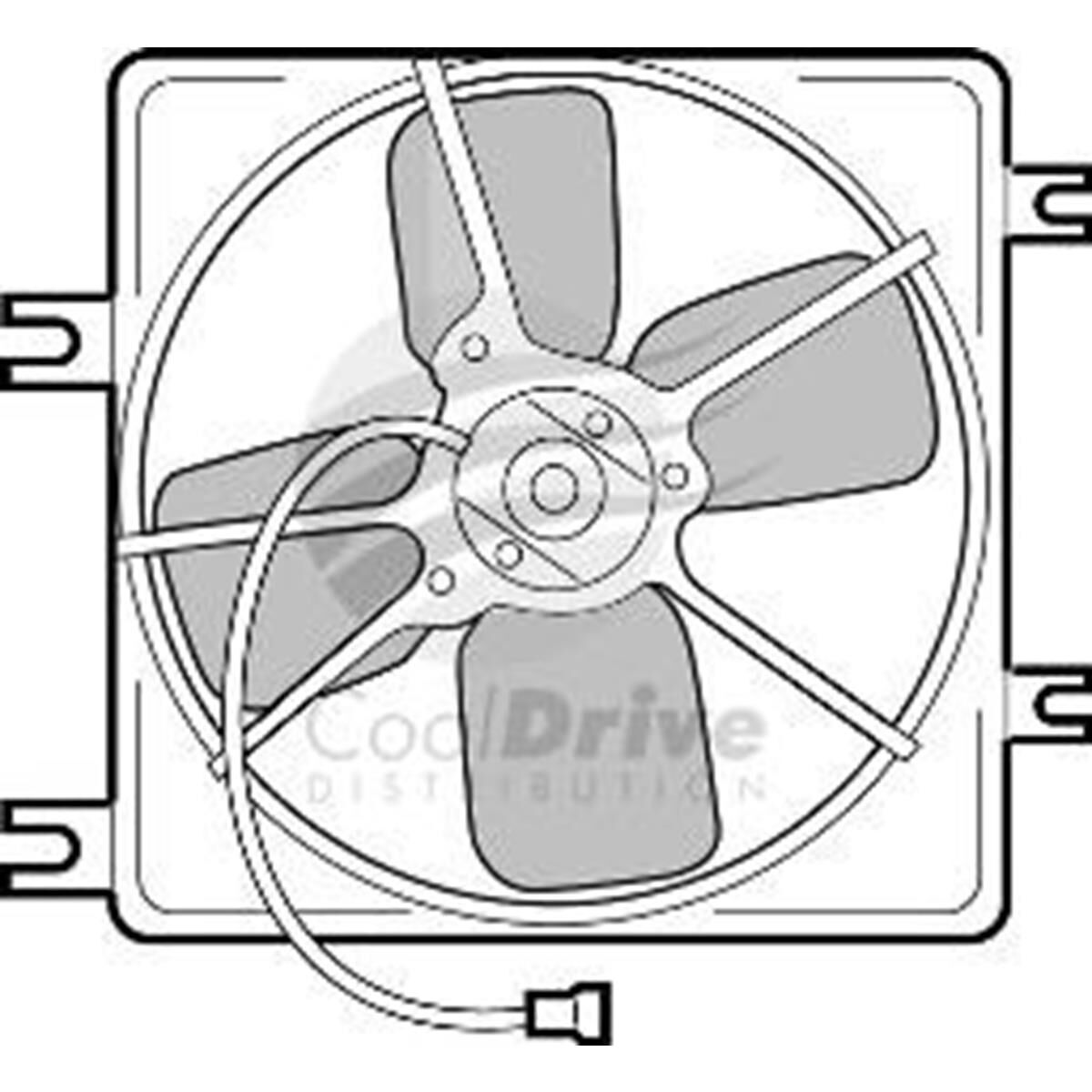 FAN HONDA CIVIC 88 RADIATOR, , scanz_hi-res