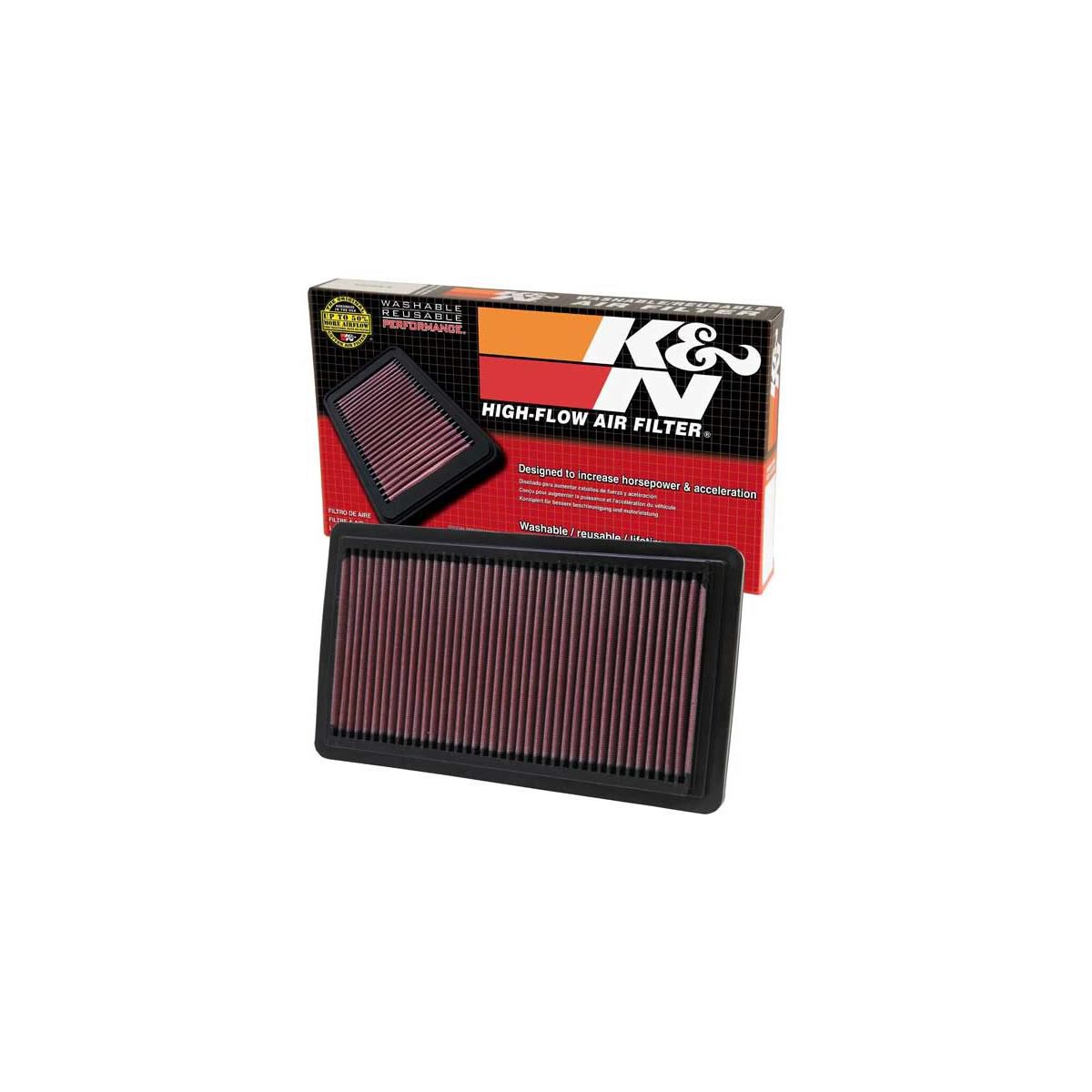 K&N HI-FLOW AIR FILTER - REUSABLE, , scanz_hi-res
