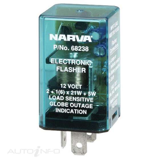 FLASHER ELEC 12V 3PIN LOAD SEN, , scanz_hi-res
