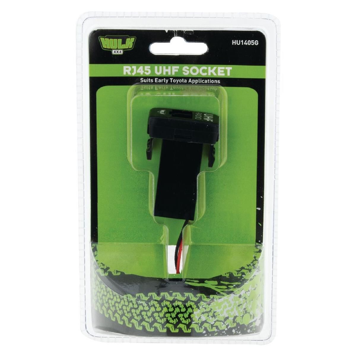 RJ45 UHF SOCKET OE RPL T/S EARLY TOYOTA GREEN LED 40 x 22mm, , scanz_hi-res