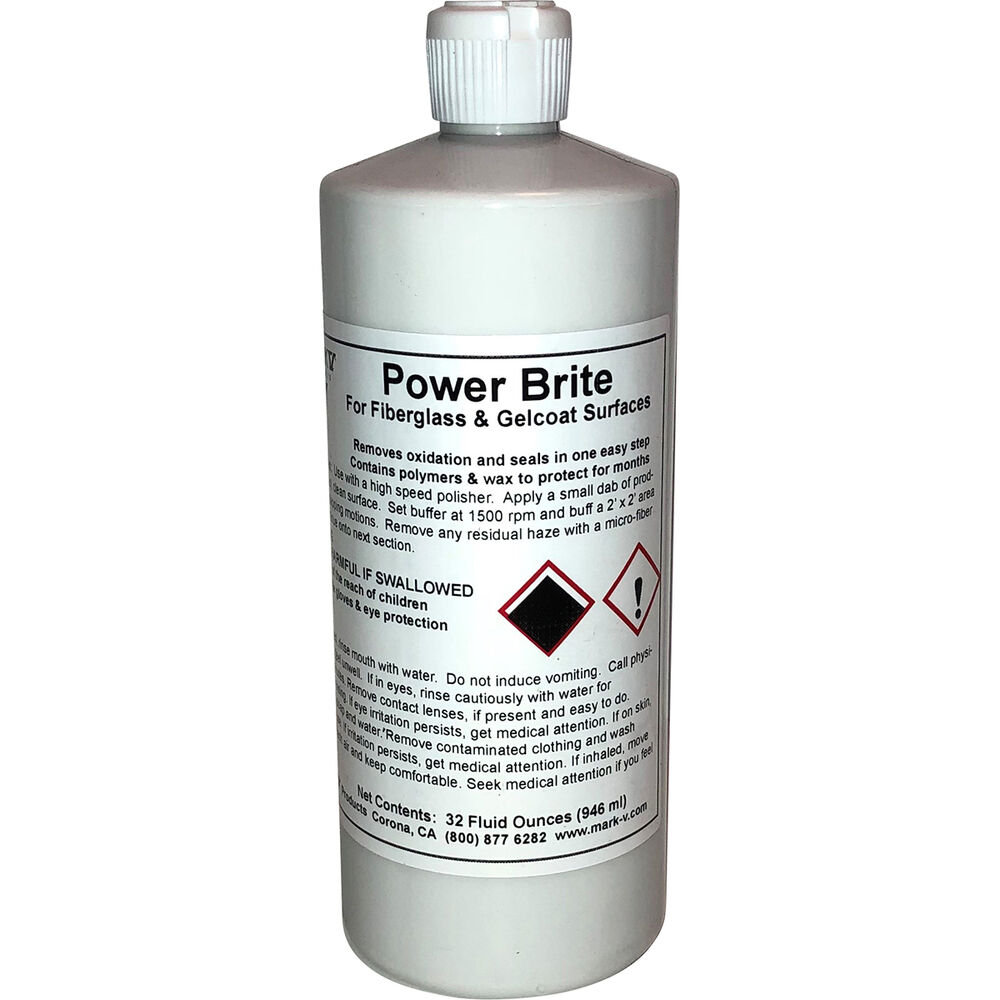 MarkV Power Brite Fibreglass and Gelcoat Cleaner, 946mL, 22763
